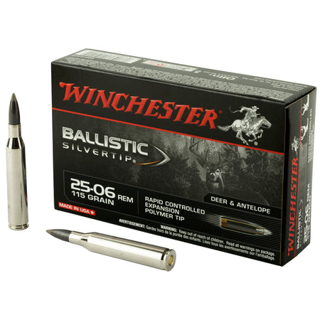 Winchester Ballistic Silvertip .25-06 Remington 115 grain Rapid Controlled Expansion Polymer Tip ammunition