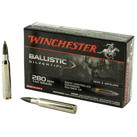 Winchester Ballistic Silvertip .280 Remington 140 grain Rapid Controlled Expansion Polymer Tip ammunition