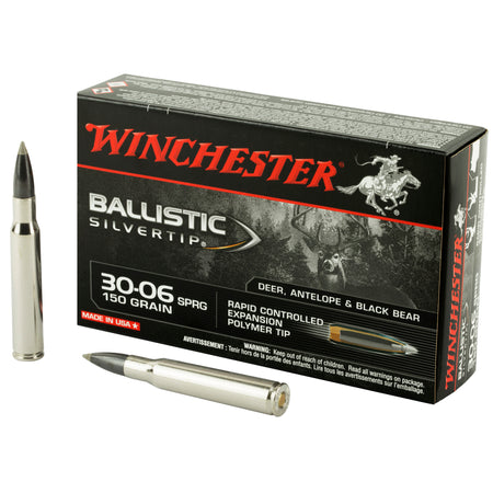 Winchester Ballistic Silvertip Rapid Controlled Expansion Polymer Tip 150 Grain .30-06 Springfield 2900 fps