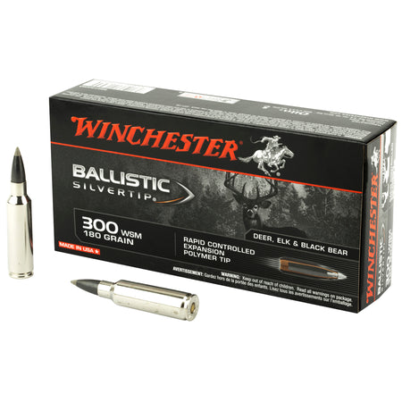 Winchester Ballistic Silvertip .300 WSM 180 grain Rapid Controlled Expansion Polymer Tip ammunition