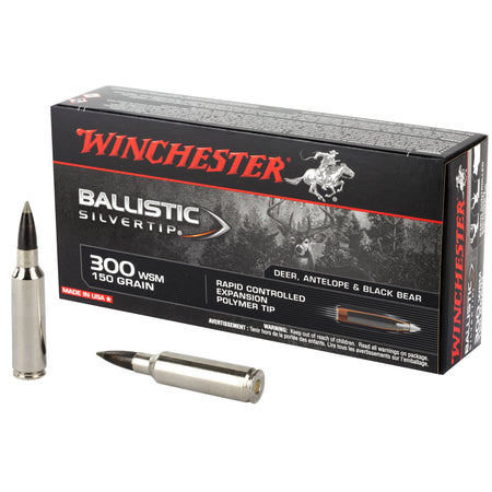 Winchester Ballistic Silvertip .300 WSM 150 grain Polymer Tip ammunition