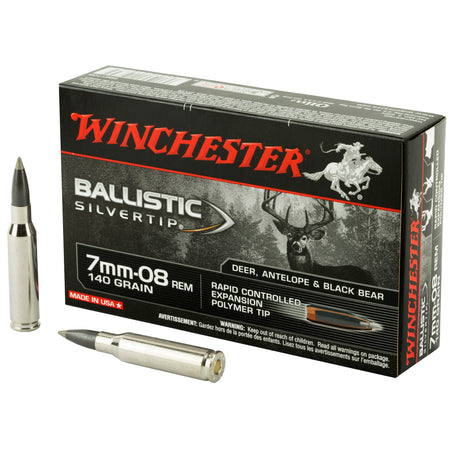 Winchester Ballistic Silvertip Rapid Controlled Expansion Polymer Tip 140 Grain 7mm-08 Remington 2770 fps