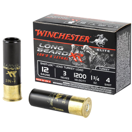 Winchester STLB1234 Long Beard XR Shot-Lok 12 Gauge 3 1-3/4oz #4 1200 fps