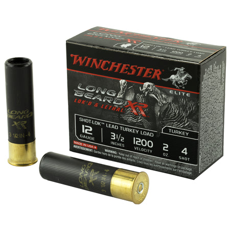 Winchester STLB12L4 Long Beard XR Shot-Lok 12 Gauge 3-1/2 2oz #4 1200 fps