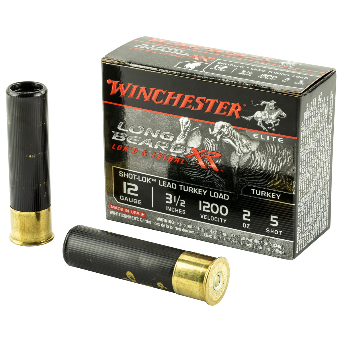 Winchester STLB12L5 Long Beard XR Shot-Lok 12 Gauge 3-1/2 2oz #5 1200 fps