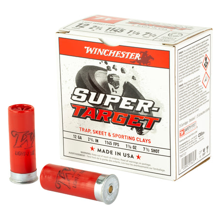 Winchester USA Super Target Load 12 Gauge 2.75 in. 1 1/8 oz. 7.5 Shot 25 rd.