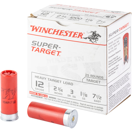Winchester Super Target Heavy Load 12 ga 2.75 in. 1 1/8 oz. 7.5 Shot 25 rd.