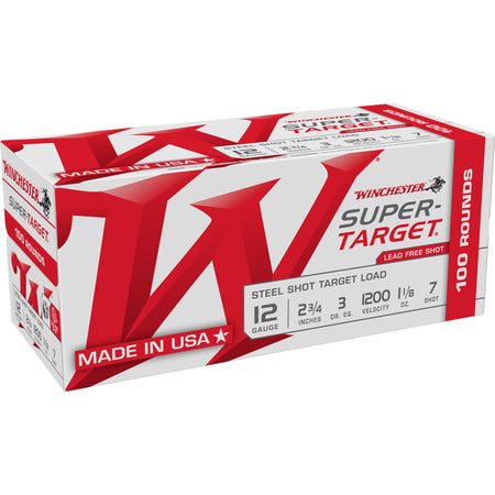 Winchester Super-Target Heavy Target Value Pack Shotgun Ammo 12 Gauge 2.75 in 1-1/8 oz #7