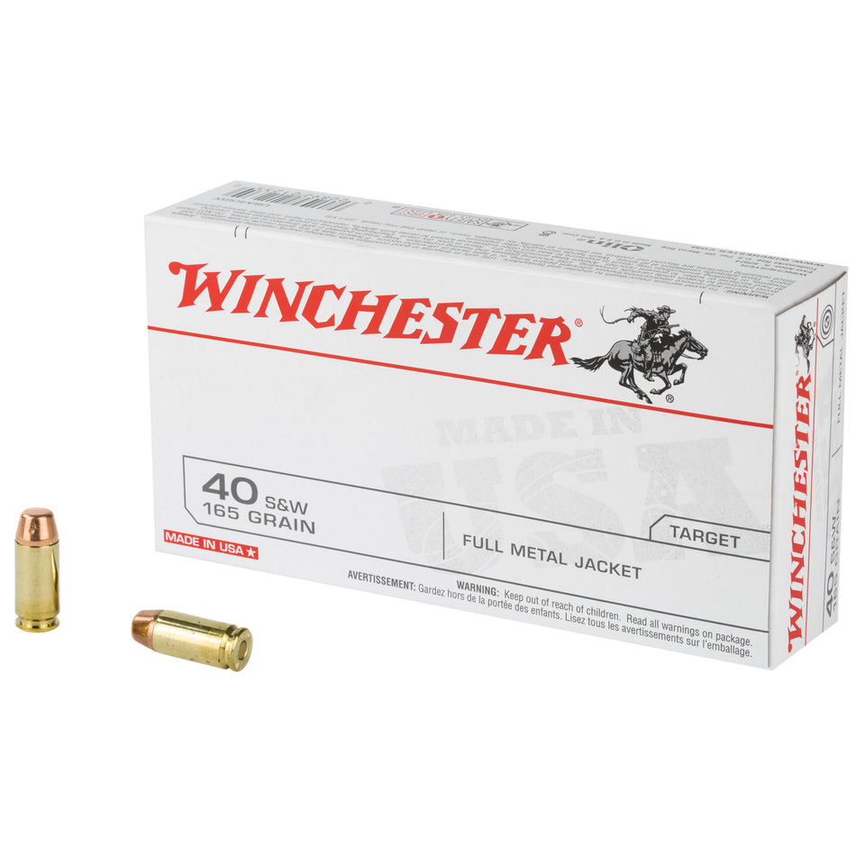 Winchester Ammo USA40SW USA 40 S&W 165 gr Full Metal Jacket (FMJ)