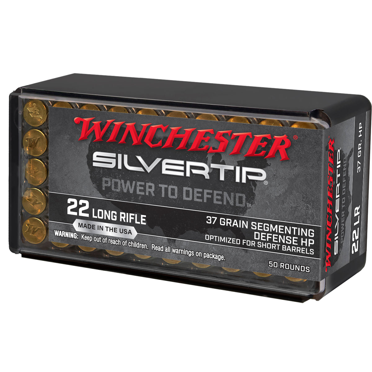 Winchester Silvertip .22 Long Rifle 37 grain Silvertip Hollow Point ammunition