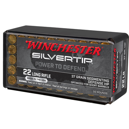 Winchester Silvertip .22 Long Rifle 37 grain Silvertip Hollow Point ammunition