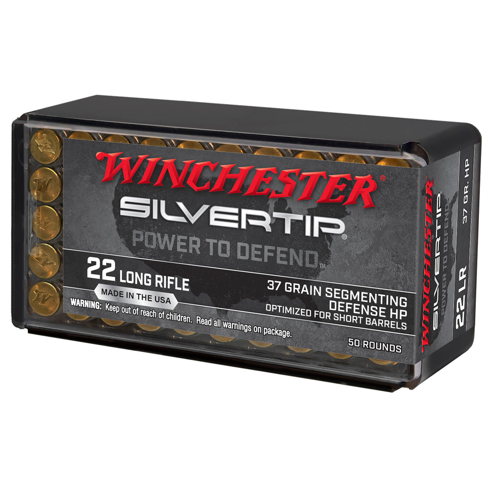 Winchester Silvertip .22 Long Rifle 37 grain Silvertip Hollow Point ammunition