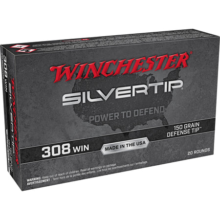 Winchester Silvertip .308 Win / 7.62x51mm 150 grain Defense Tip ammunition