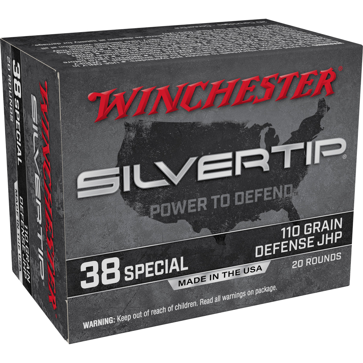 Winchester Silvertip Silvertip Jacket Hollow Point 110 Grain .38 Special 945 fps