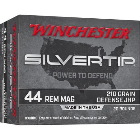 Winchester Silvertip .44 Magnum 210 grain Jacketed Hollow Point ammunition