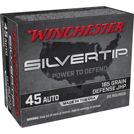 Winchester Silvertip Silvertip Jacket Hollow Point 185 Grain .45 ACP/Auto 1000 fps