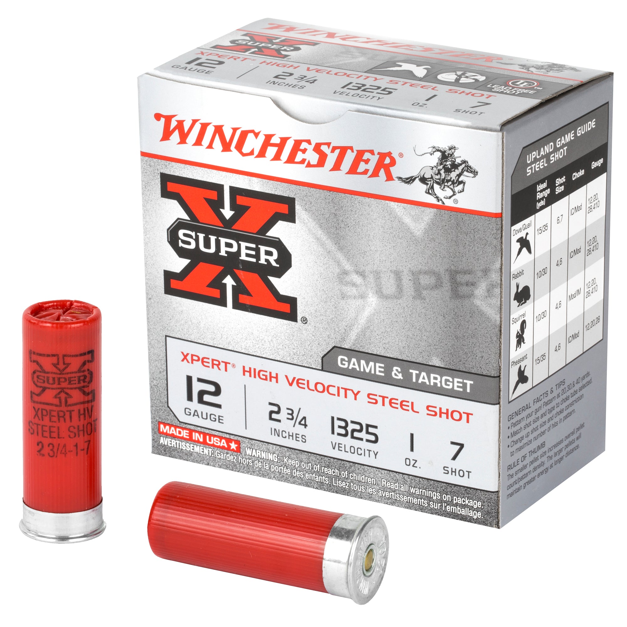 Winchester WE12GT7 Super X Xpert 12 Gauge 2-3/4 1oz #7 1325 fps