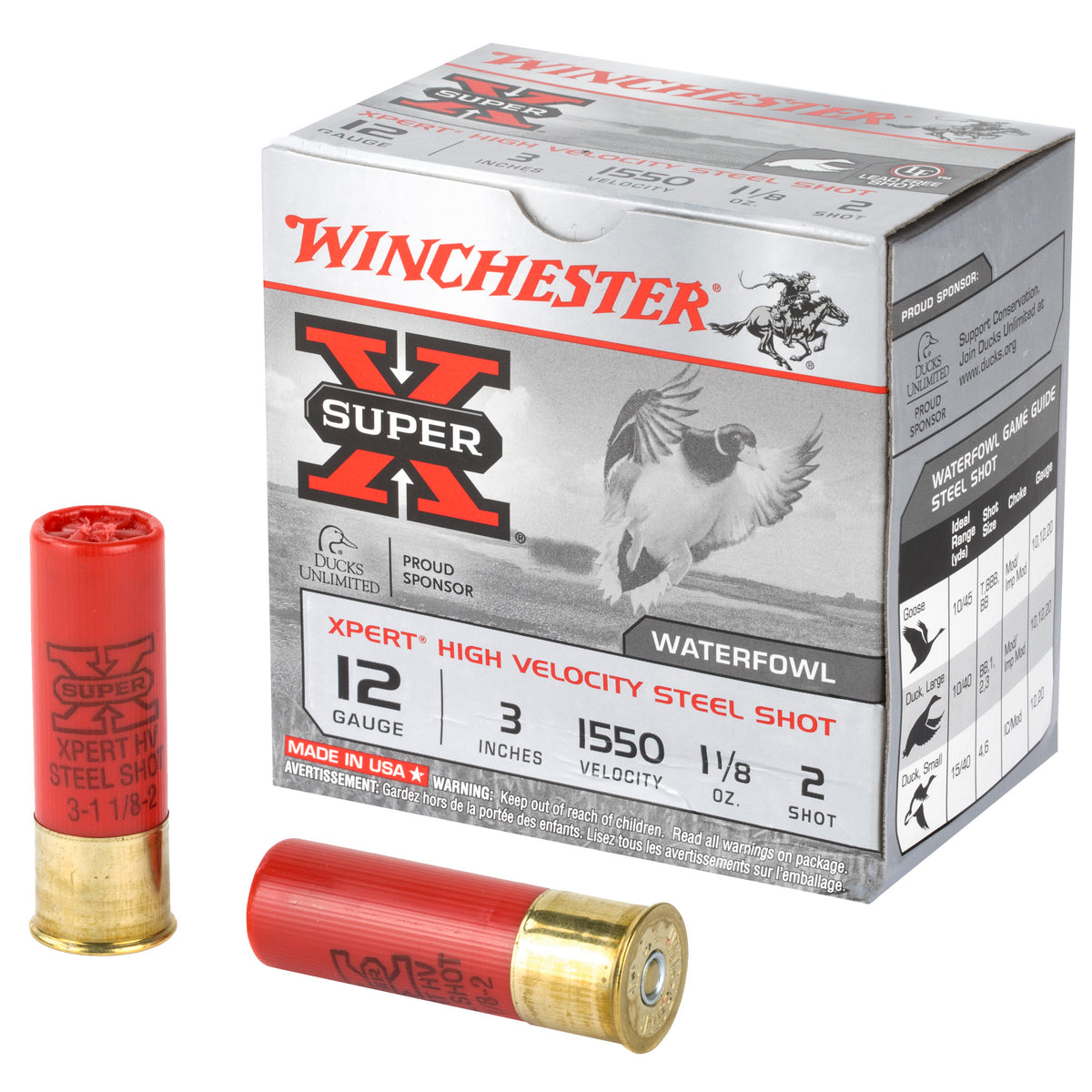 Winchester WEX1232 Super X Xpert 12 Gauge 3 1-1/8oz #2 1550 fps