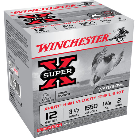 Winchester WEX12L2 Super X Xpert 12 Gauge 3-1/2 1-3/8oz #2 1550 fps