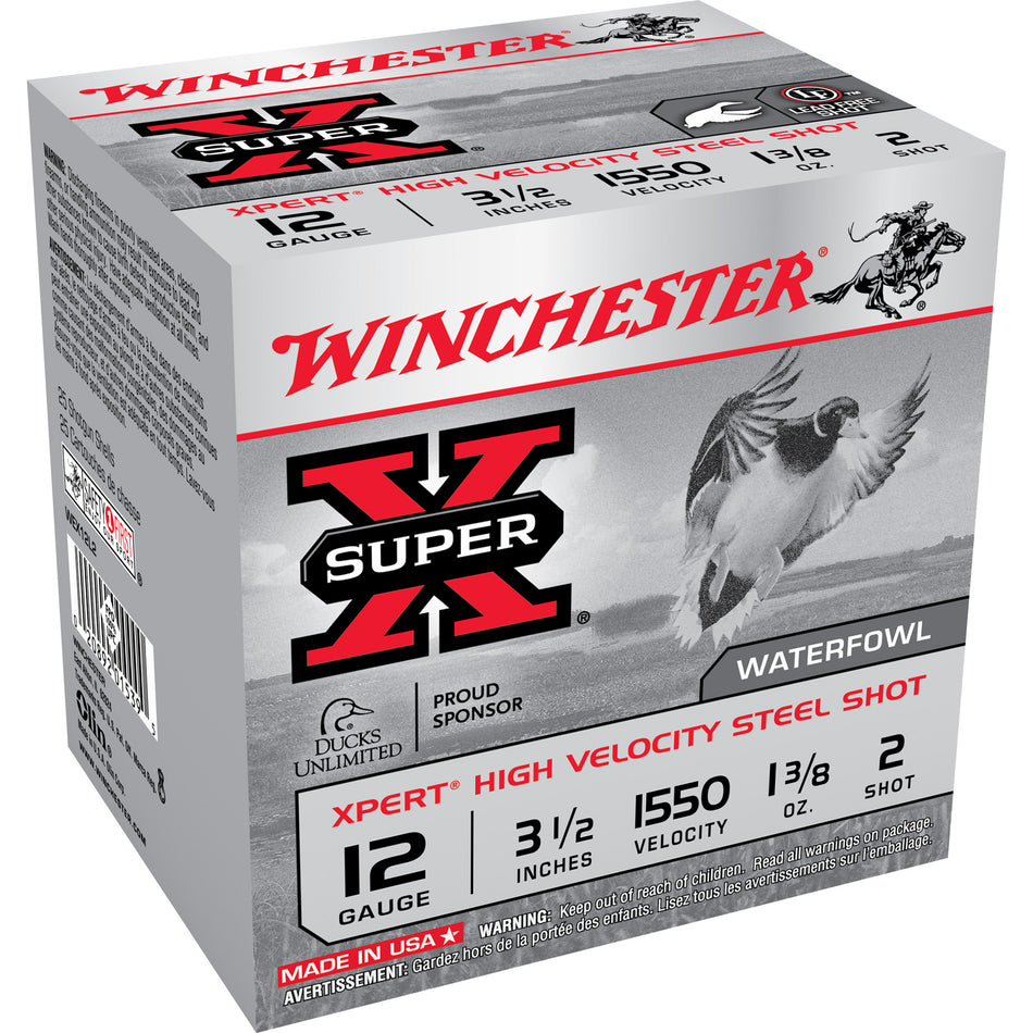 Winchester WEX12L2 Super X Xpert 12 Gauge 3-1/2 1-3/8oz #2 1550 fps