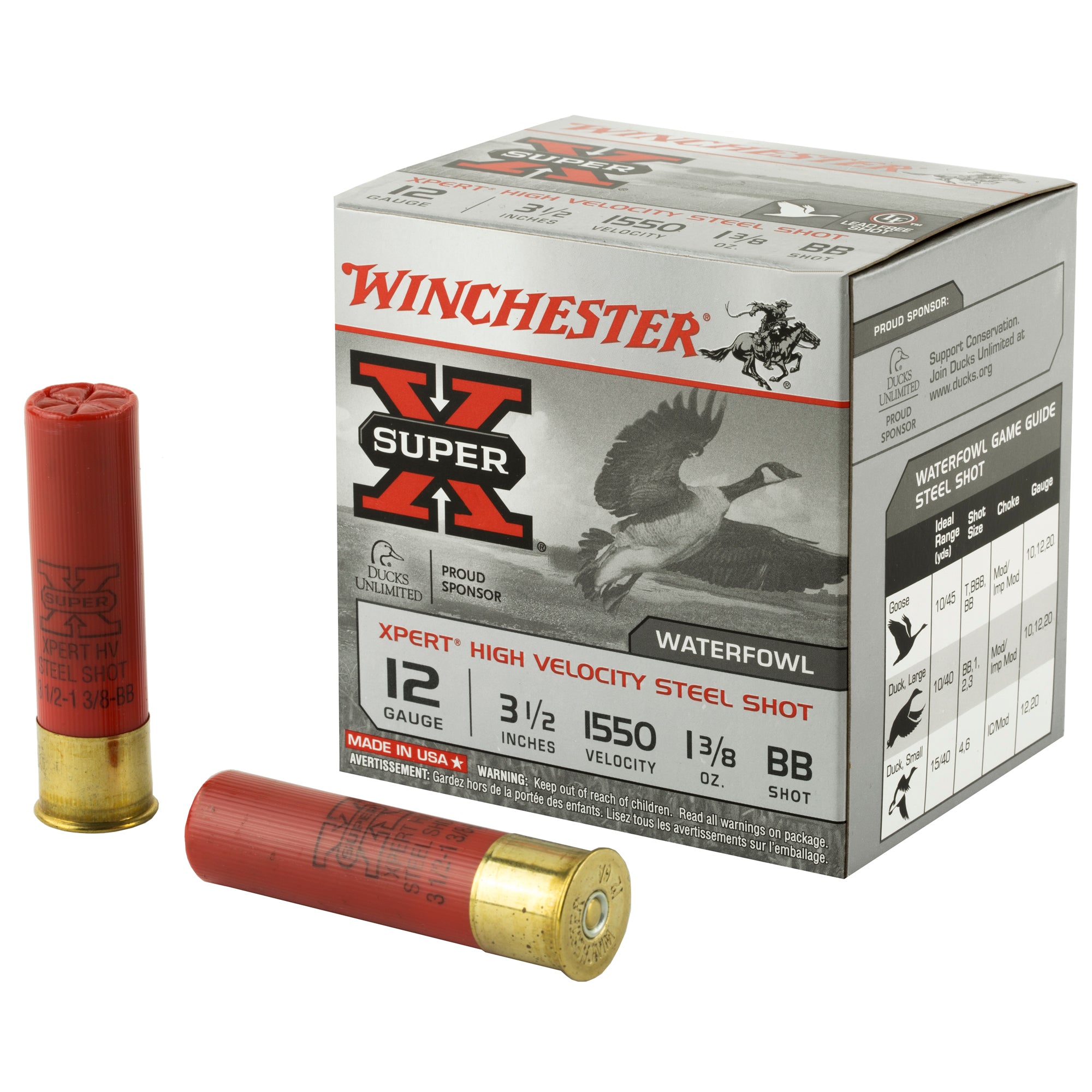 Winchester WEX12LBB Super X Xpert 12 Gauge 3-1/2 1-3/8oz #BB 1550 fps