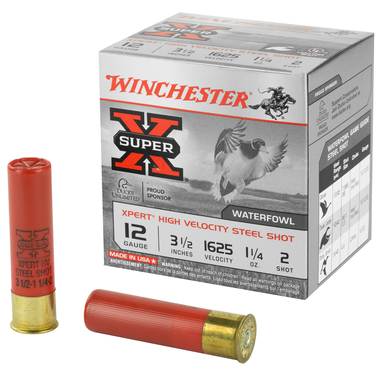 Winchester WEX12LM2 Super X Xpert 12 Gauge 3-1/2 1-1/4oz #2 1625 fps