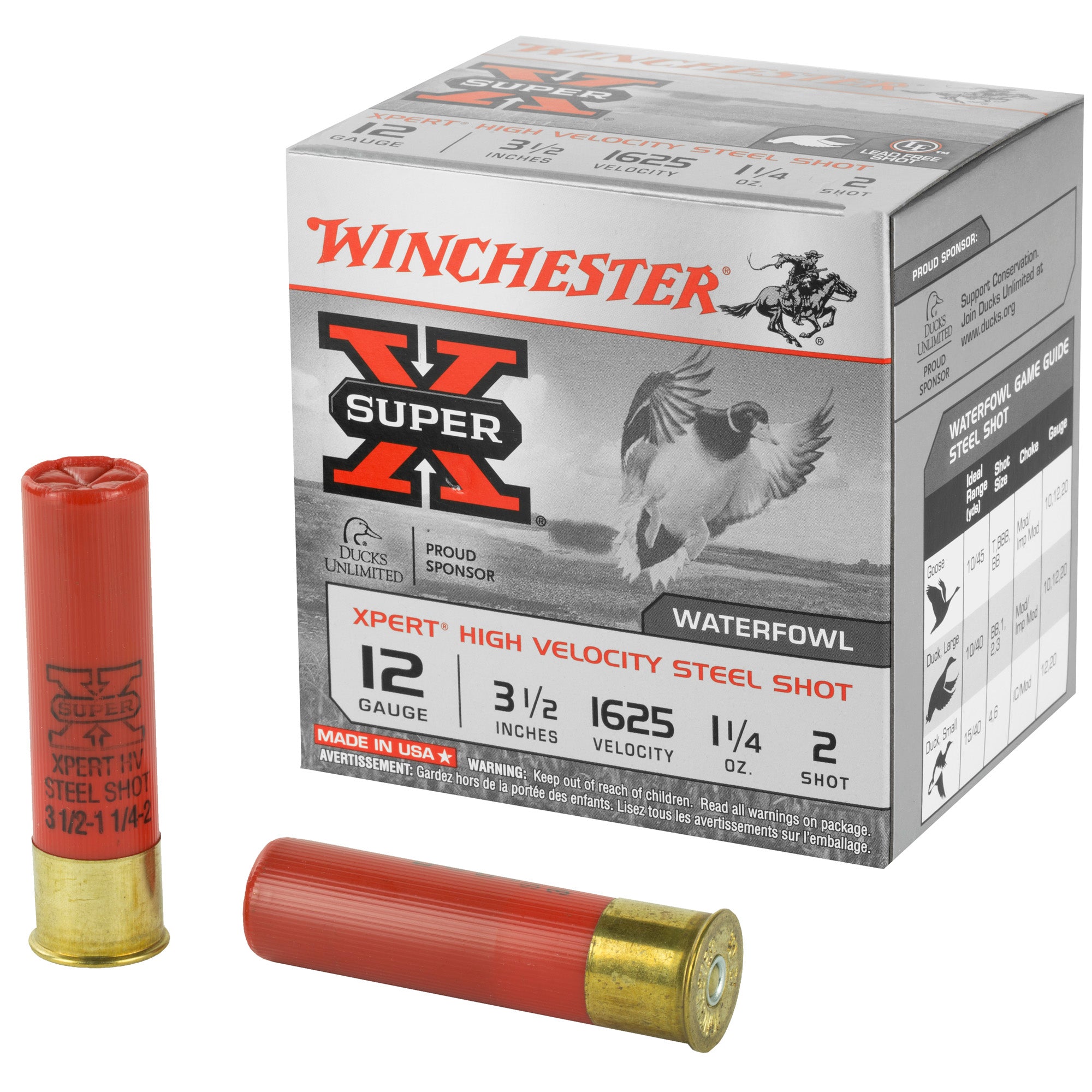 Winchester WEX12LM2 Super X Xpert 12 Gauge 3-1/2 1-1/4oz #2 1625 fps