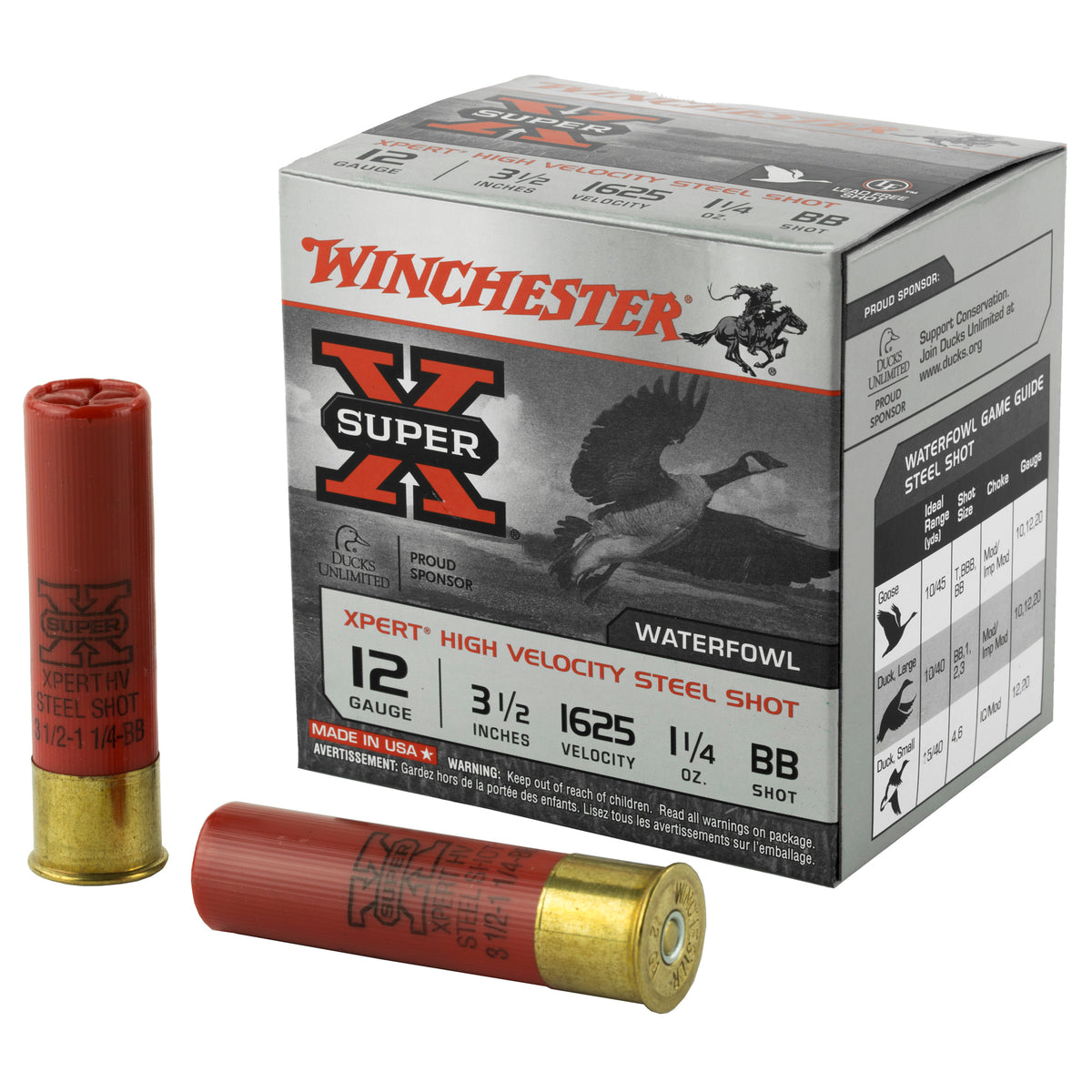 Winchester WEX12LMBB Super X Xpert 12 Gauge 3-1/2 1-1/4oz #BB 1625 fps
