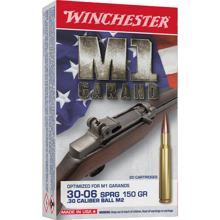 Winchester Active Duty M2 .30-06 Springfield 150 grain Full Metal Jacket ammunition