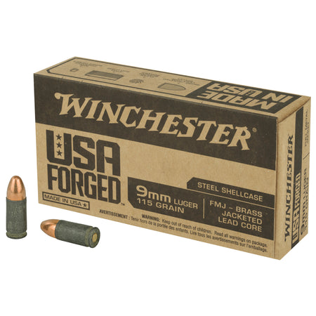 Winchester Ammo WIN9SV USA Forged 9mm Luger 115 gr Full Metal Jacket (FMJ)