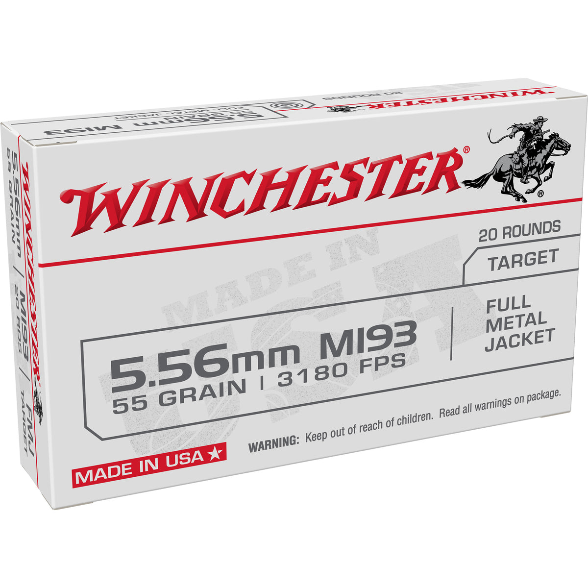 Winchester white 556 m193 retail pack