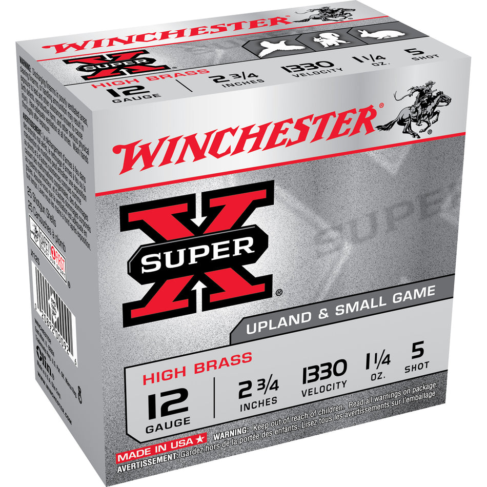 Winchester X125 Super X Game Load 12 Gauge 2-3/4 1-1/4oz #5 1330 fps