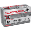 Winchester X12MT4 Super X Magnum 12 Gauge 2-3/4 1-1/2oz #4 1260 fps