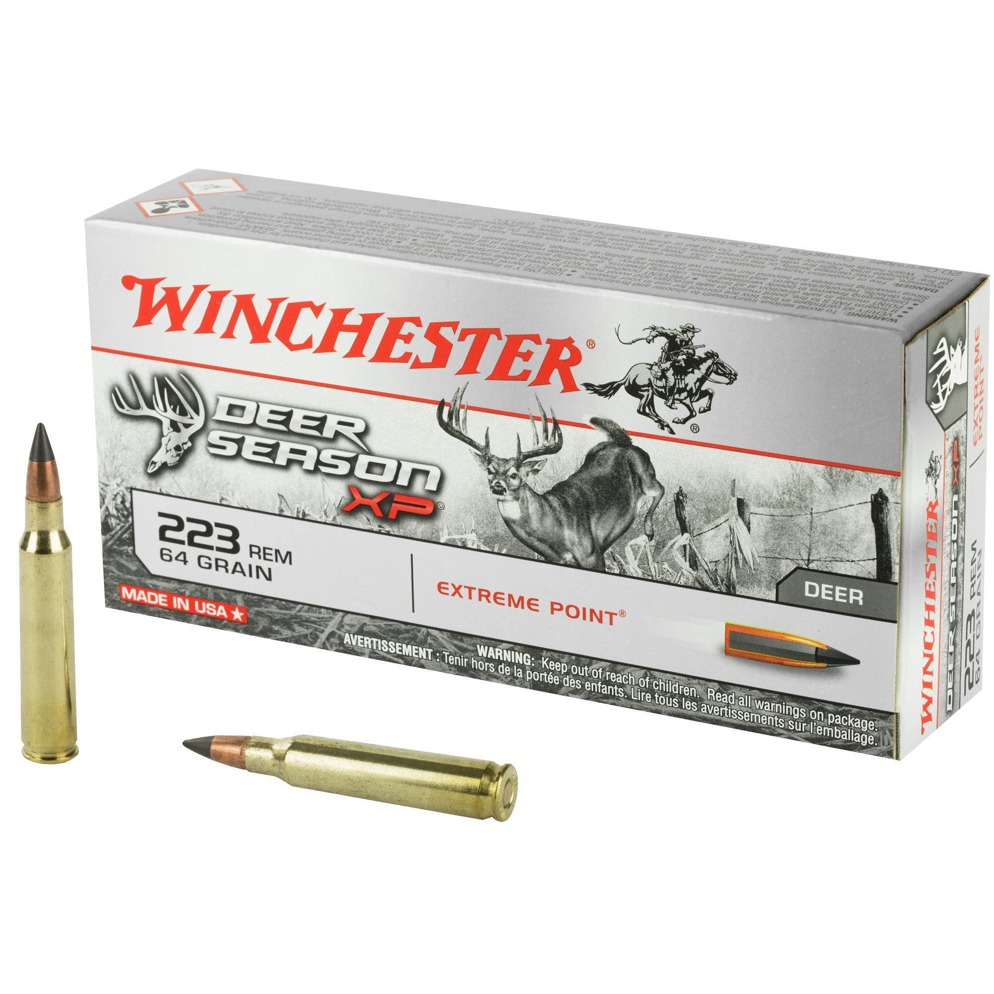 Winchester Deer Season XP Extreme Point 64 Grain .223 Remington 3020 fps