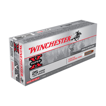 Winchester Super-X .25 WSSM 120 grain Positive Expanding Point ammunition