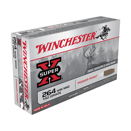 Winchester Super-X Power-Point .264 Winchester Mag 140 grain Pointed Soft Point ammunition
