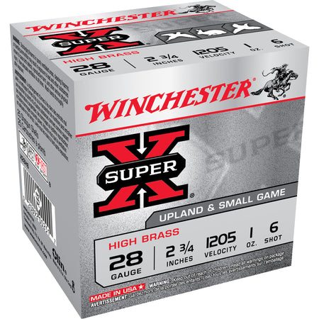 Winchester X28H6 Super X Heavy Game Load 28 Gauge 2-3/4 1oz #6 1205 fps