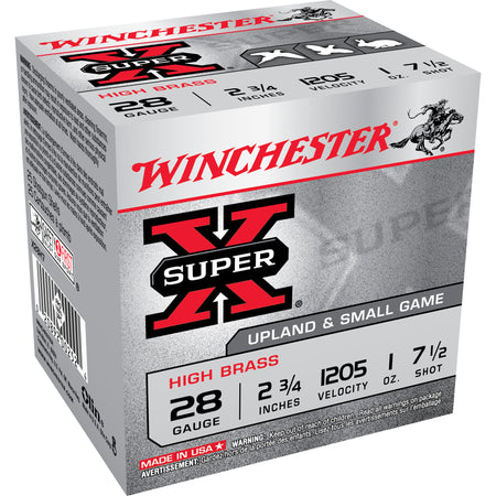 Winchester X28H7 Super X Heavy Game Load 28 Gauge 2-3/4 1oz #7.5 1205 fps