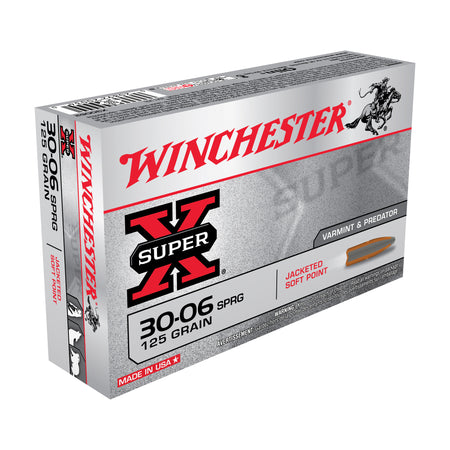 Winchester Super-X .30-06 Springfield 125 grain Pointed Soft Point ammunition