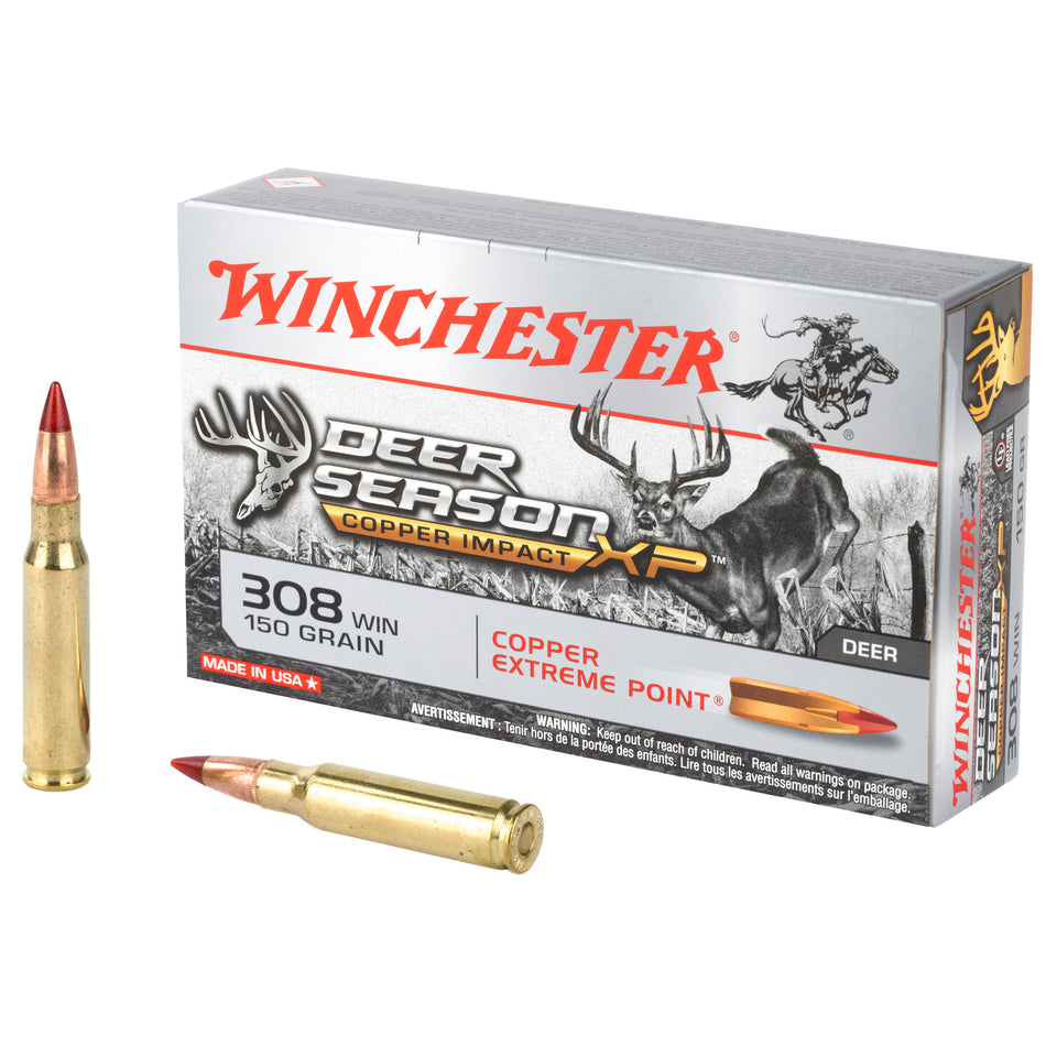 Winchester Copper Impact Copper Extreme Point Lead-Free 150 Grain .308 Win / 7.62x51mm 2810 fps