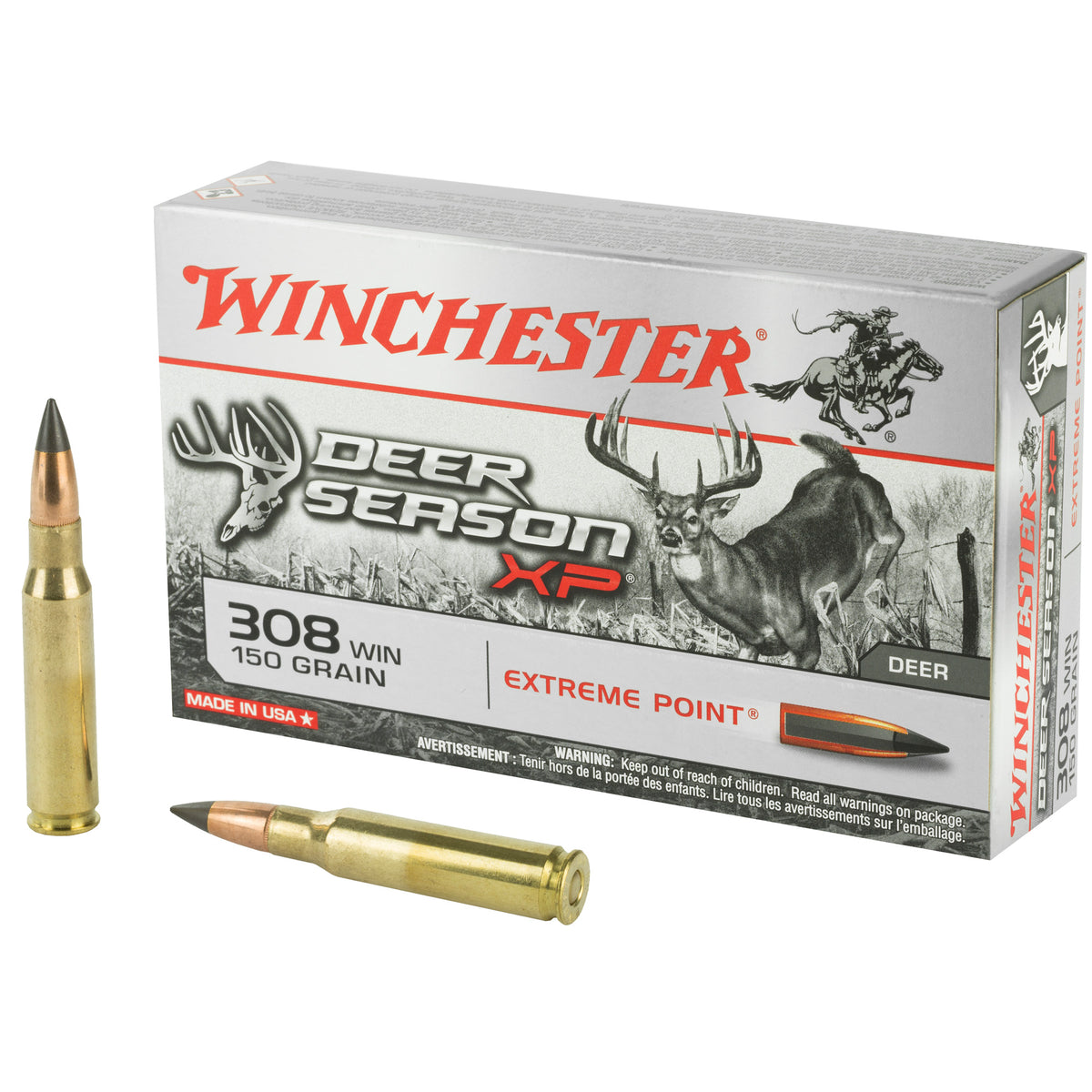 Winchester Deer Season XP Extreme Point 150 Grain .308 Win / 7.62x51mm 2820 fps