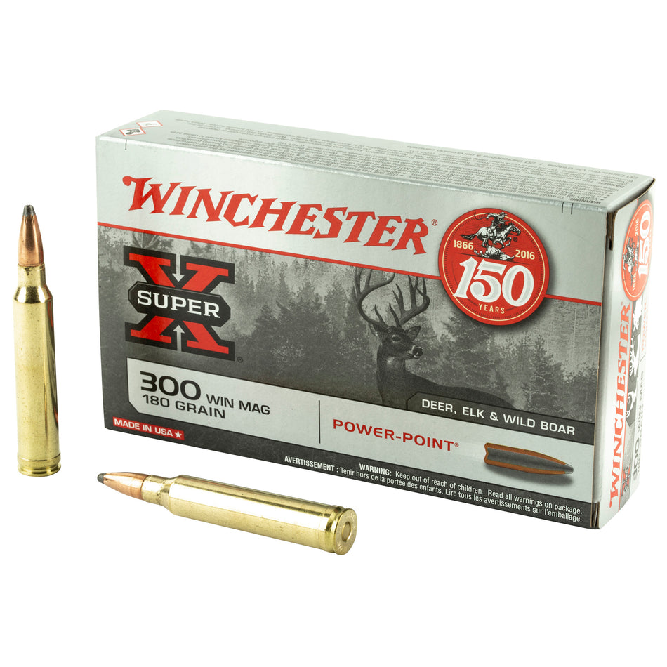 Winchester Super-X Power-Point .300 Winchester Mag 180 grain Pointed Soft Point ammunition