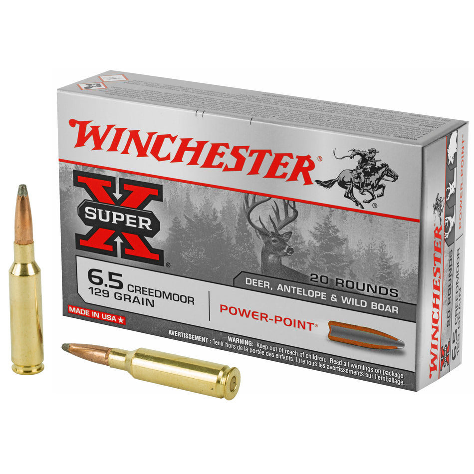 Winchester Ammo X651 Super-X 6.5 Creedmoor 129 gr Power-Point (PP)