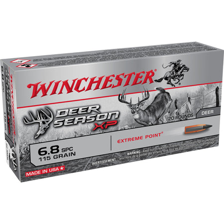 Winchester Deer Season XP Extreme Point 115 Grain 6.8 Remington SPC 2625 fps