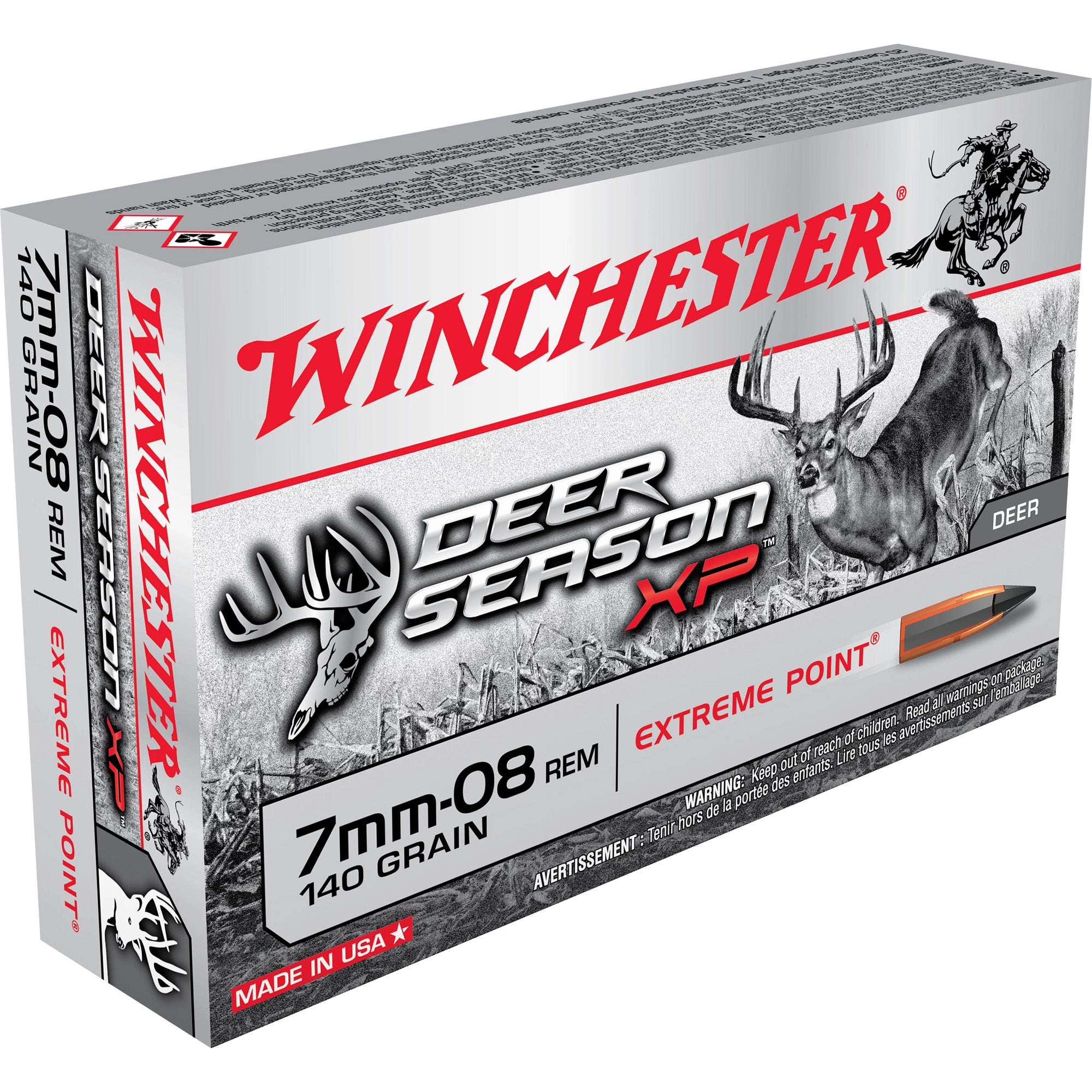 Winchester Deer Season XP Extreme Point 140 Grain 7mm-08 Remington 2800 fps