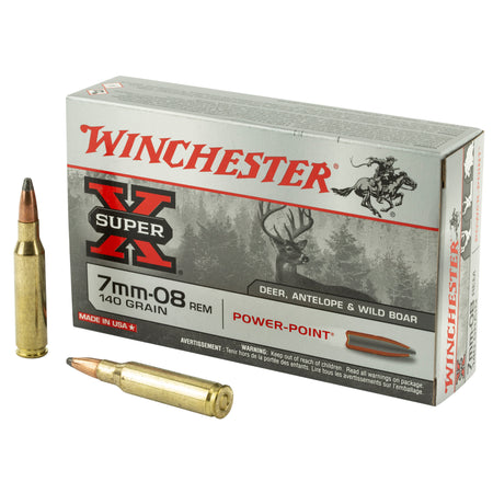 Winchester Super-X Power-Point Pointed Soft Point 140 Grain 7mm-08 Remington 2800 fps