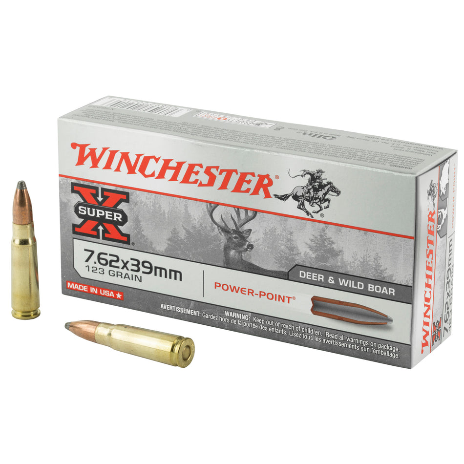 Winchester Super-X Power-Point 123 Grain 7.62x39mm 2365 fps