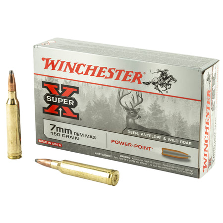 Winchester Super-X Power-Point 150 Grain 7mm Remington Mag 3090 fps