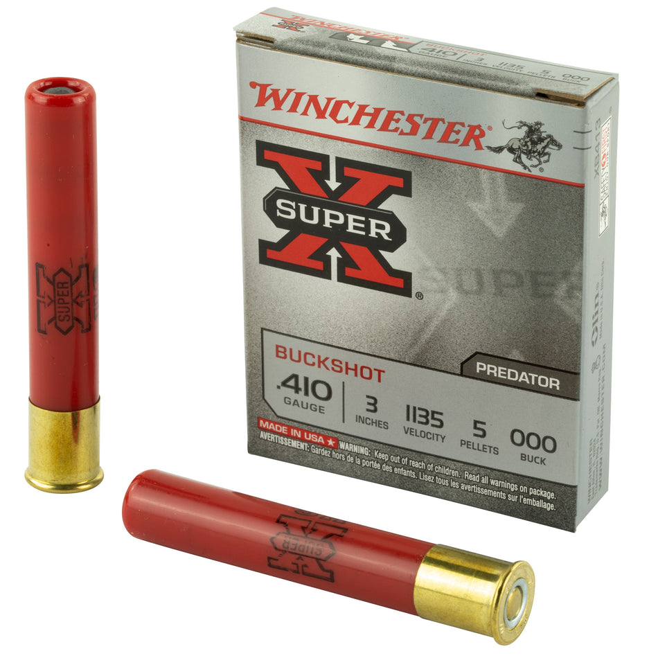Winchester .410 Bore XB413 Super X Buckshot 3" 000 Buck Shot