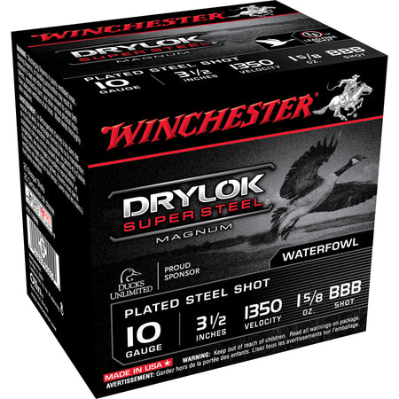 Winchester XSC10BB Drylok Super Steel Magnum 10 Gauge 3-1/2 1-5/8oz #BB 1350 fps